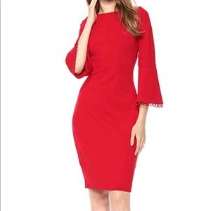 Calvin Klein red dress